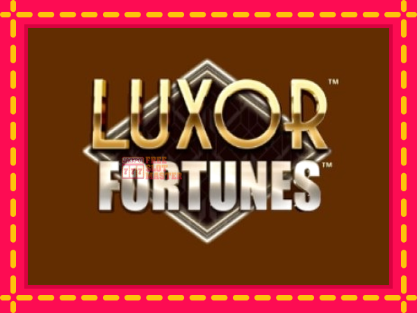 Juca Luxor Fortunes cu o interfață convenabilă