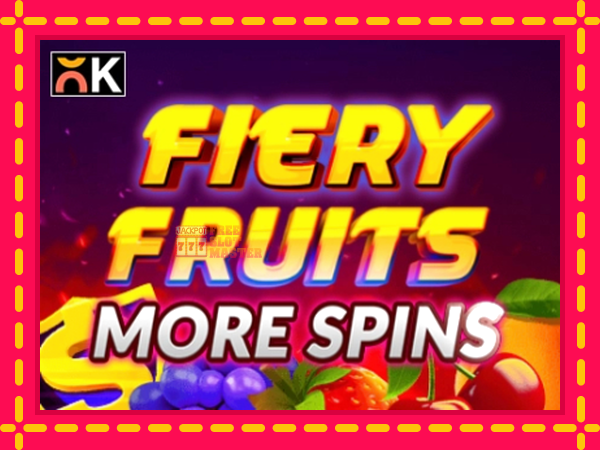 Juca Fiery Fruits More Spins cu o interfață convenabilă